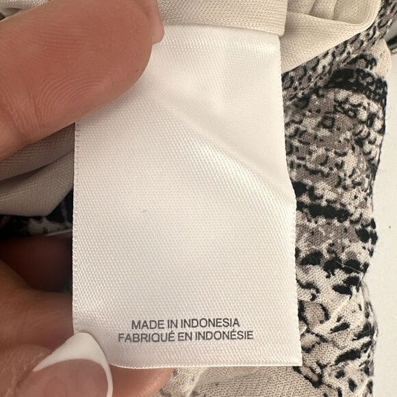 Express Snake Print Ruffles Tank Dress Rayon Size Small ‎ New Flare Short Dress - Picture 12 of 13